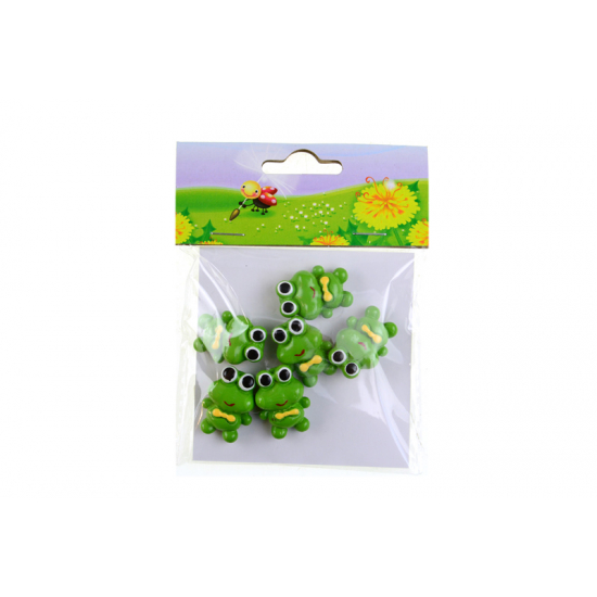 Figura béka poly 2,7cm s/6 zöld