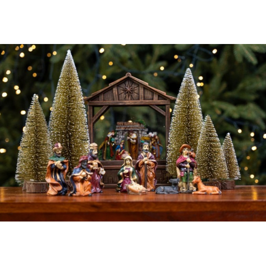 Figura betlehemi poly s/9 színes