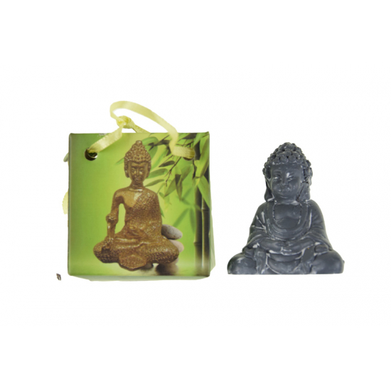 Figura buddha poly tasakban 4.1*2.7*5.3cm szürke