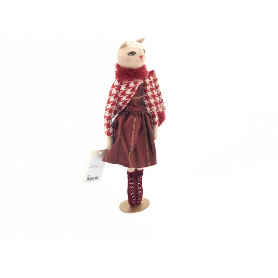 Figura cicalány álló 11X7X35CM piros