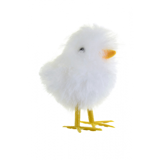 Figura csibe plüss 14cm fehér