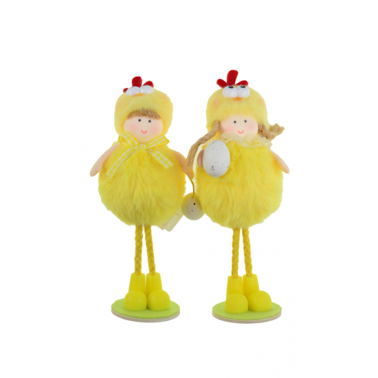 Figura csibe plüss 17cm 2féle sárga
