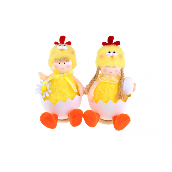Figura csibe plüss 17cm 2féle sárga