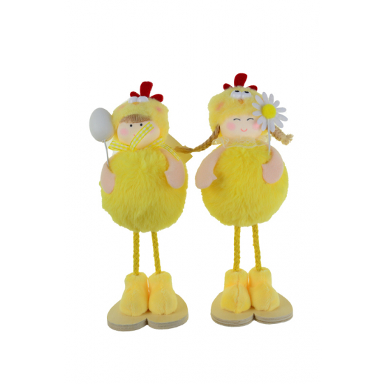 Figura csibe plüss 22cm 2féle sárga
