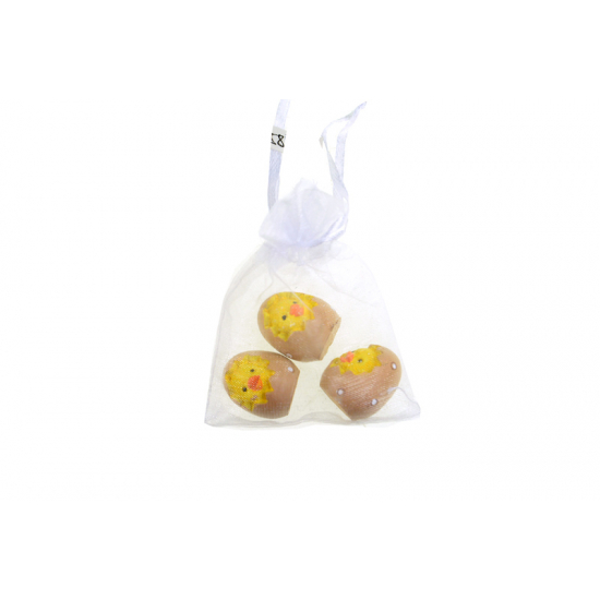 Figura csibe poly 2,5cm s/3 tojásban