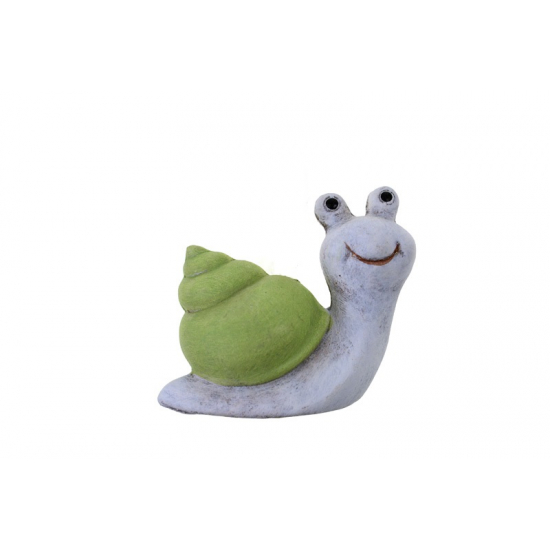 Figura csiga kerámia akasztós 5.5*3*5.5cm zöld