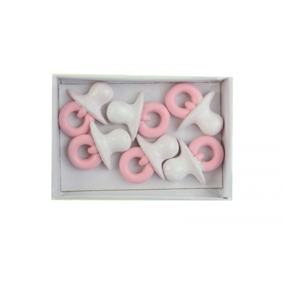 Figura cumi poly 3,4cm s/6 rózsaszín