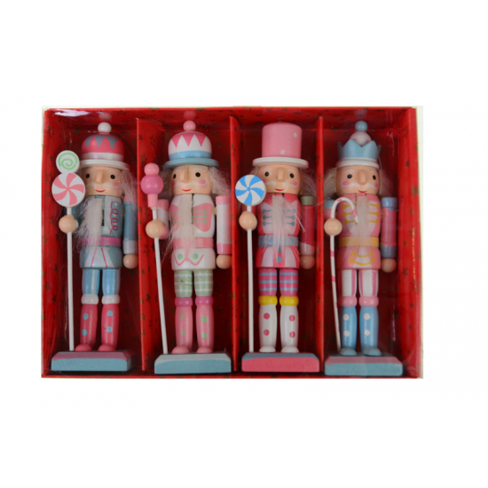 Figura diótörő fa 12,5cm több féle rózsaszín