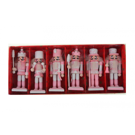 Figura diótörő fa 8cm több féle rózsaszín