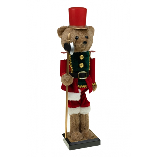 Figura diótörő maci 60cm piros