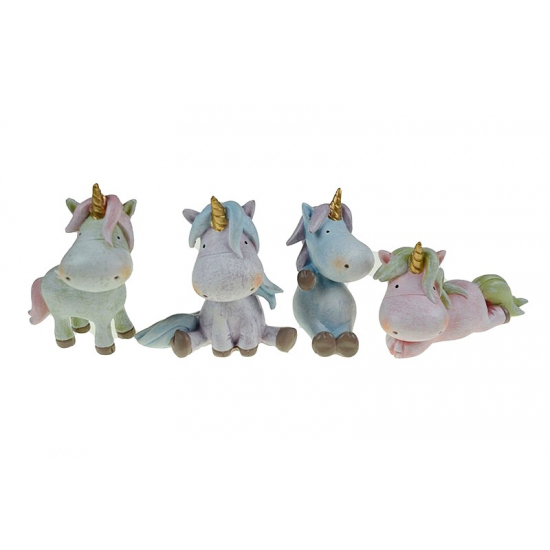 Figura egyszarvú poly 8cm 3féle