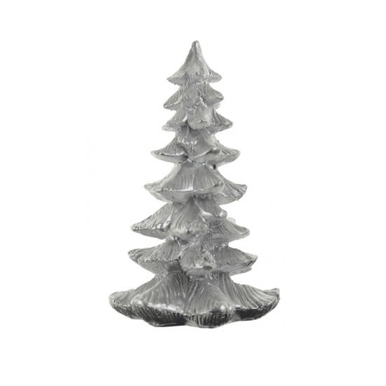 Figura fenyő poly 8,6*8,3*14,2cm ezüst