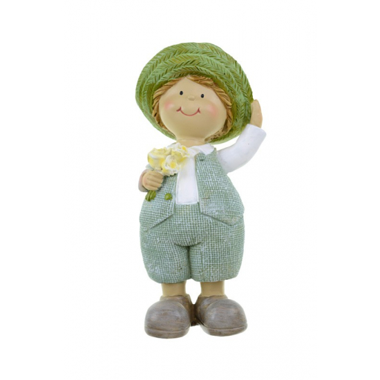 Figura fiú poly 19cm zöld