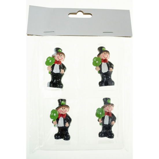 Figura fiú poly 2,6*4,9cm s/4 cilinderes fekete