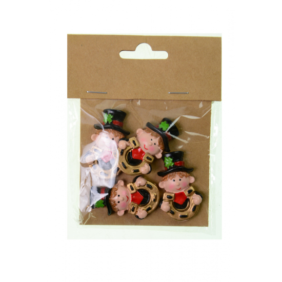 Figura fiú poly 4,cm s/4 patkóval fekete