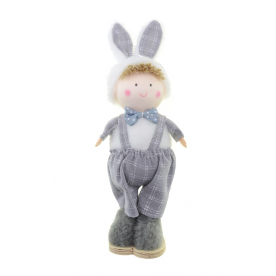Figura fiú textil 22cm szürke