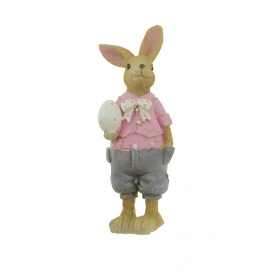 Figura fiúnyuszi poly 6*6,5*13,5cm rózsaszín