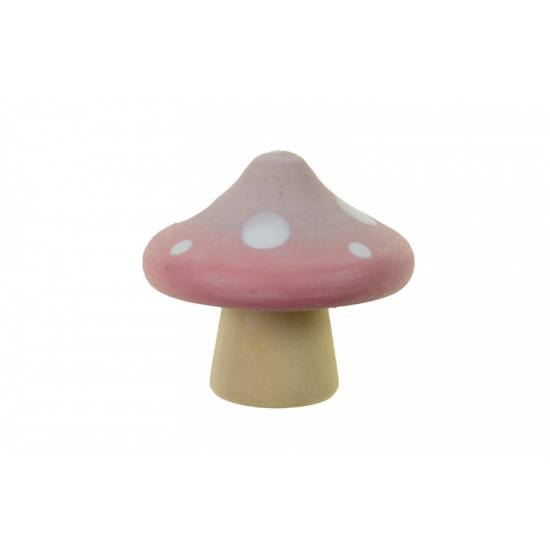 Figura gomba poly 4*4*3.8cm rózsaszín