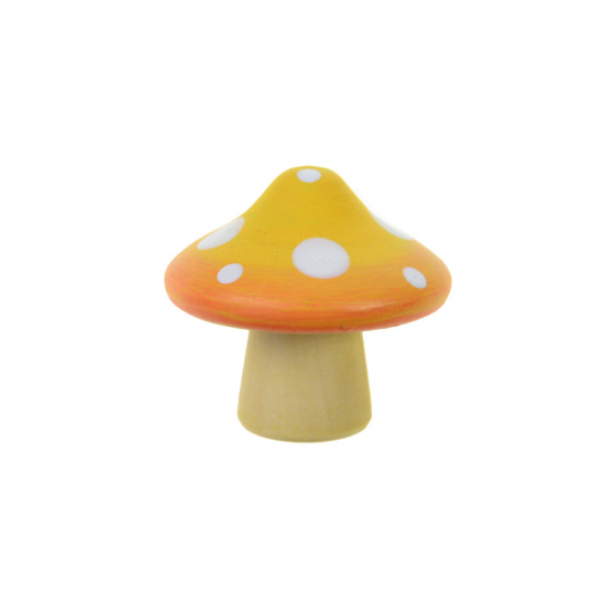 Figura gomba poly 5*5*4.5cm sárga