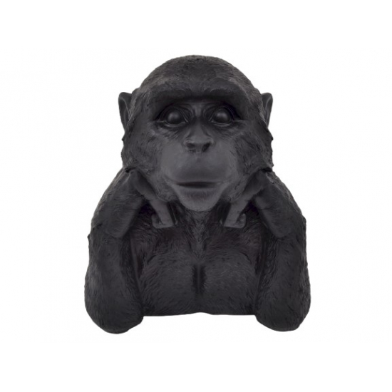 Figura gorilla műanyag 21cm fekete