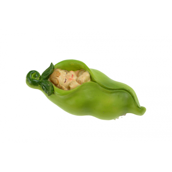 Figura gyerek poly 8,6*4cm borsóhéjban zöld