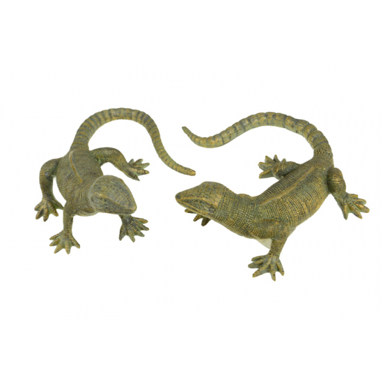 Figura gyík poly 17*12*7cm 2féle zöld