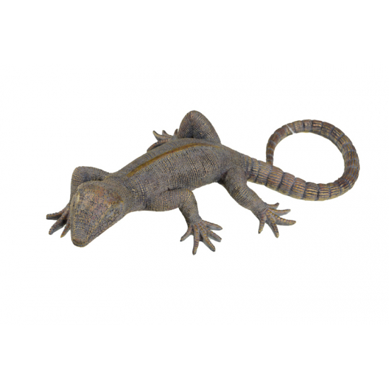 Figura gyík poly 33*15*6cm barna