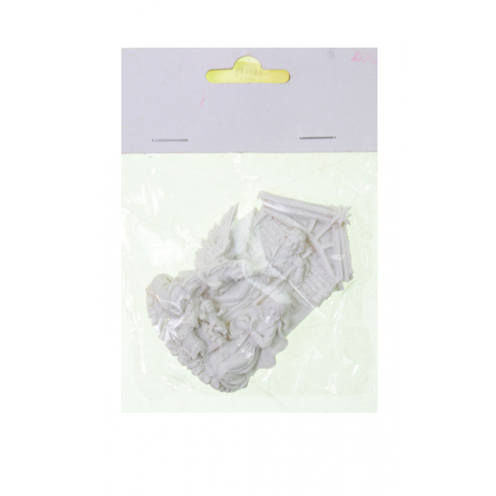 Figura jászol poly 8,1cm fehér