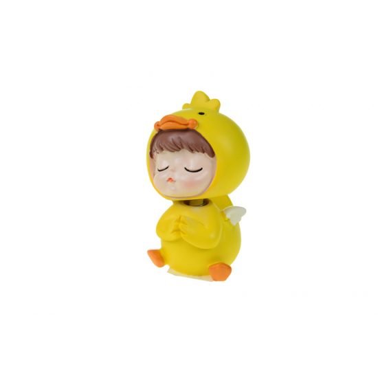 Figura gyerek poly kacsajelmezes 5,5*5,5*8,5cm sárga