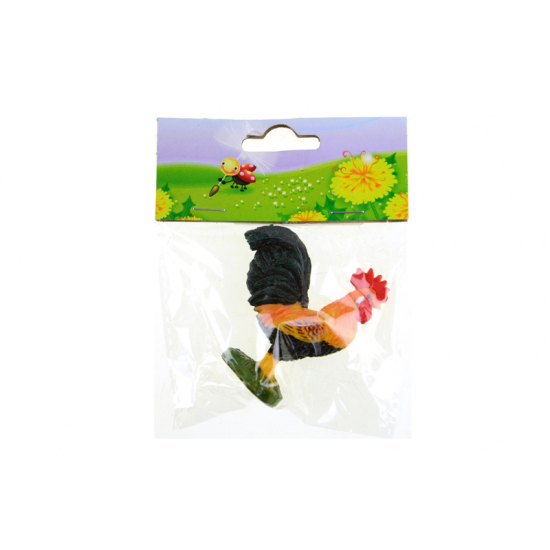 Figura kakas poly 6,1cm fekete/barna