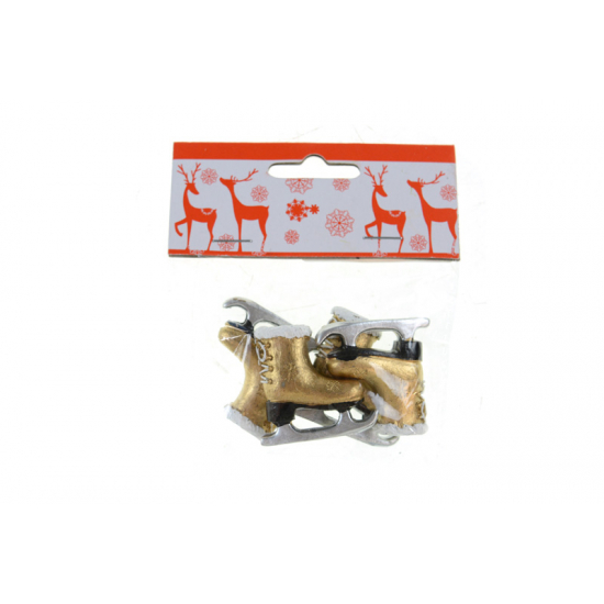 Figura korcsolya poly 3,8*3,8*0,8cm s/4 bronz
