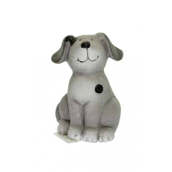Figura kutya kerámia 5.4*5.1*7.7cm szürke