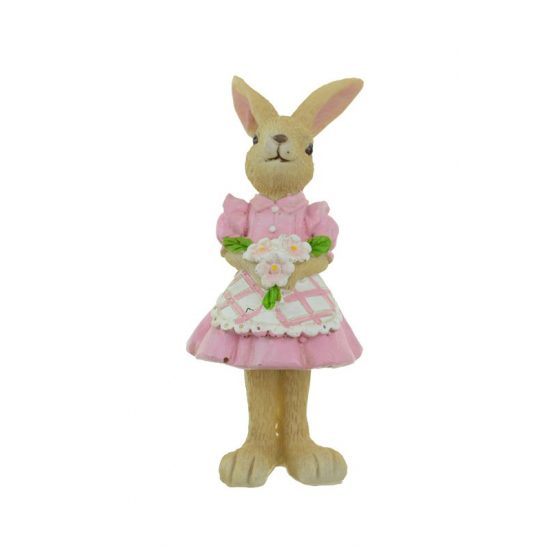 Figura lánynyuszi poly 6*6,5*13,5cm rózsaszín