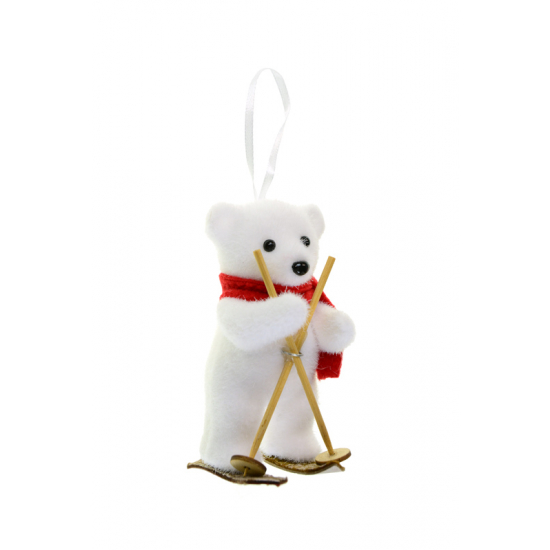Figura maci hab 11.2cm fehér