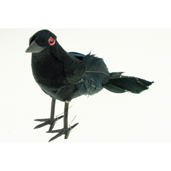 Figura madár hab 24*12*6cm s/2 fekete