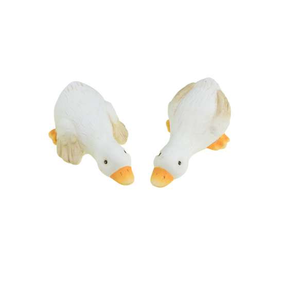 Figura madár kerámia 13.1*8.5*6.2cm 2féle fehér