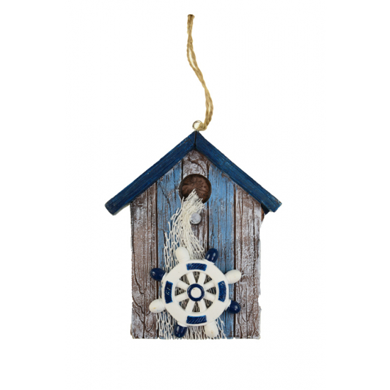 Figura ház poly 12,1cm akasztós kormánykerékkel