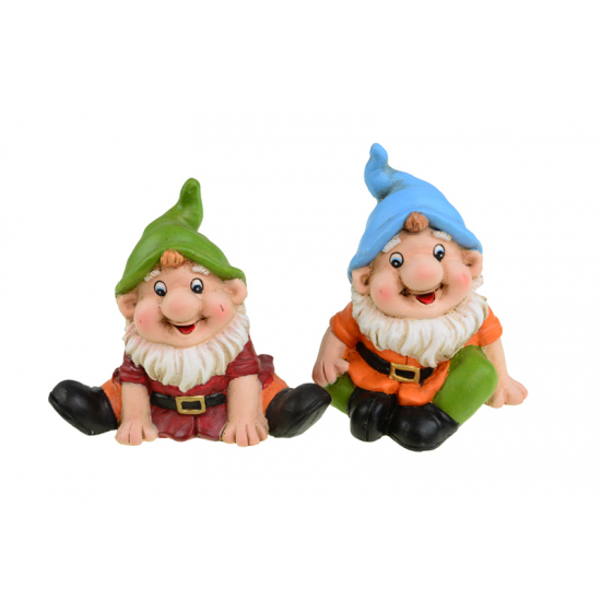 Figura manó kerámia 13*7.2*10.8cm 2féle ülő színes