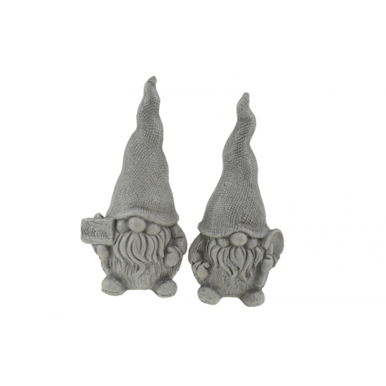 Figura manó kerámia 6*5.5*11.5cm 2féle szürke
