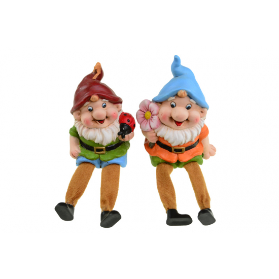 Figura manó kerámia lógólábú 7.6*6.8*11cm 2féle