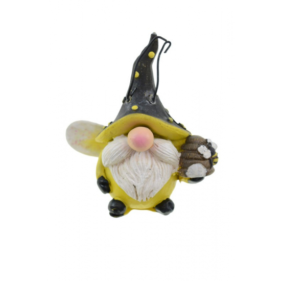 Figura manó poly pöttyös 7*4,5*7,5cm sárga