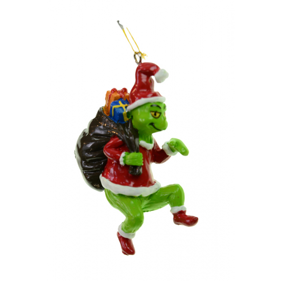 Figura manó poly 8,9cm ülő zöld
