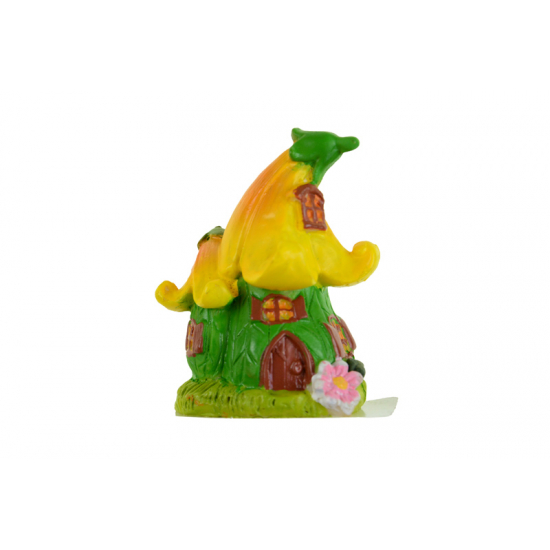 Figura manóház poly 6,cm sárga