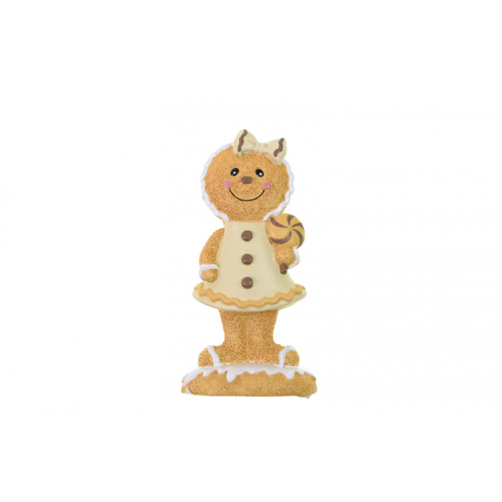 Figura mézeskalács fiú poly 6*12,6*4,5cm krém