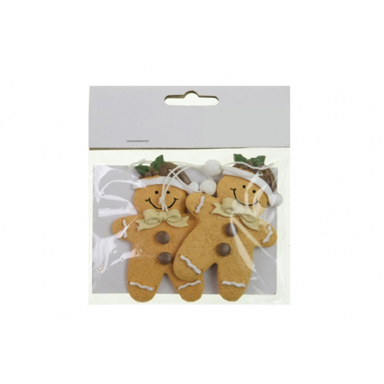 Figura mézeskalács fiú poly 8,5cm s/2 barna