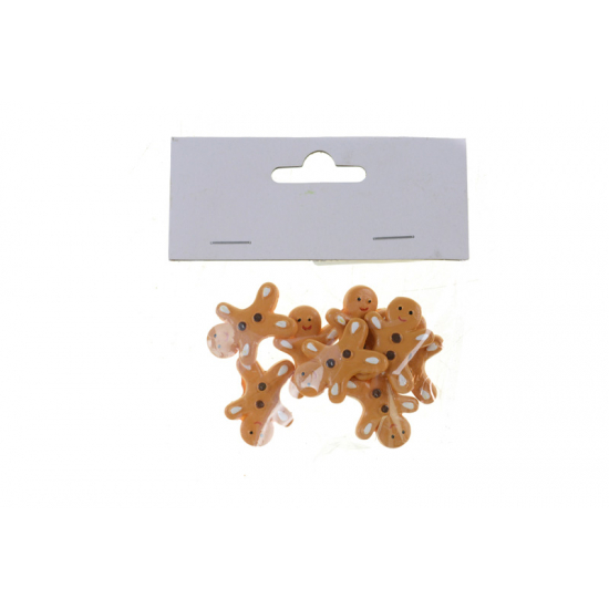 Figura mézeskalács poly 3*2,2*0,5cm s/8 barna