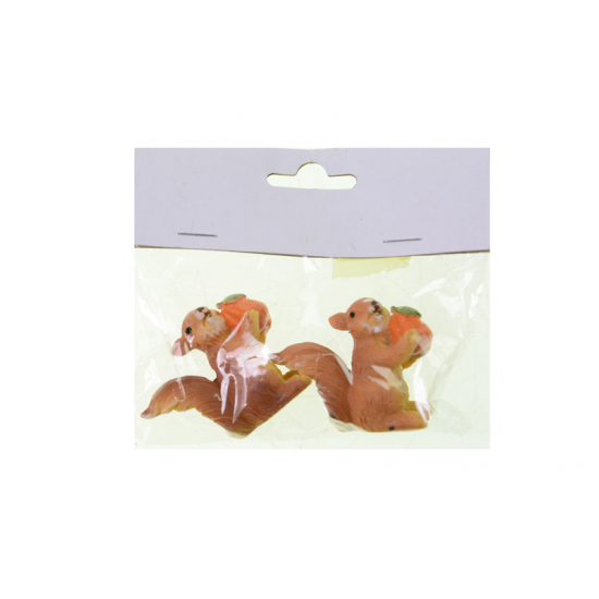 Figura mókus poly 5,4cm s/2 barna