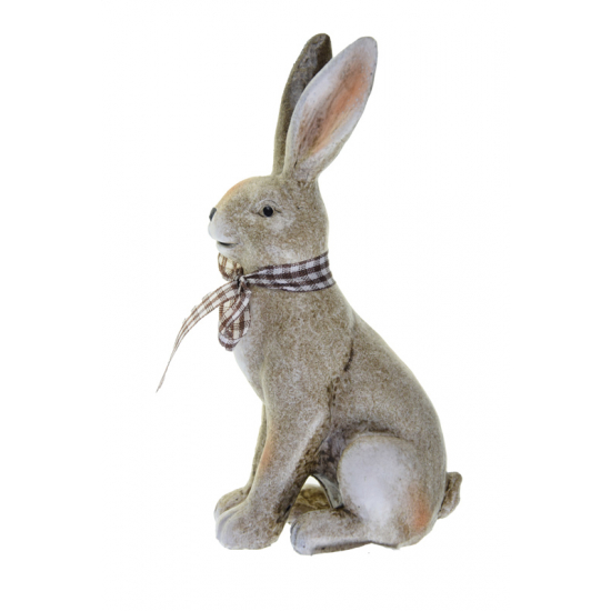 Figura nyúl magnézia 7*5.3*14.5cm barna