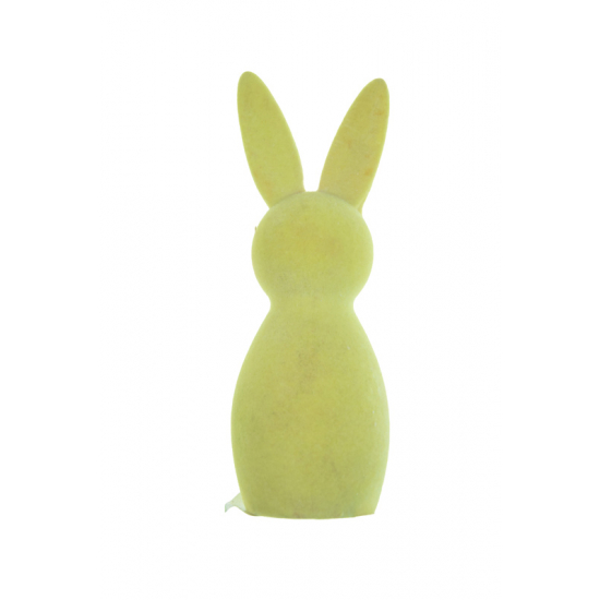 Figura nyuszi poly 5,2*4,9*13,7cm sárga