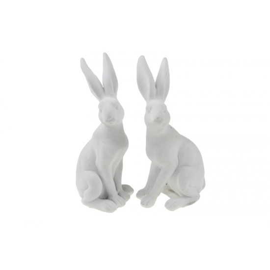 Figura nyúl 4.5*4*12.5cm 2féle fehér